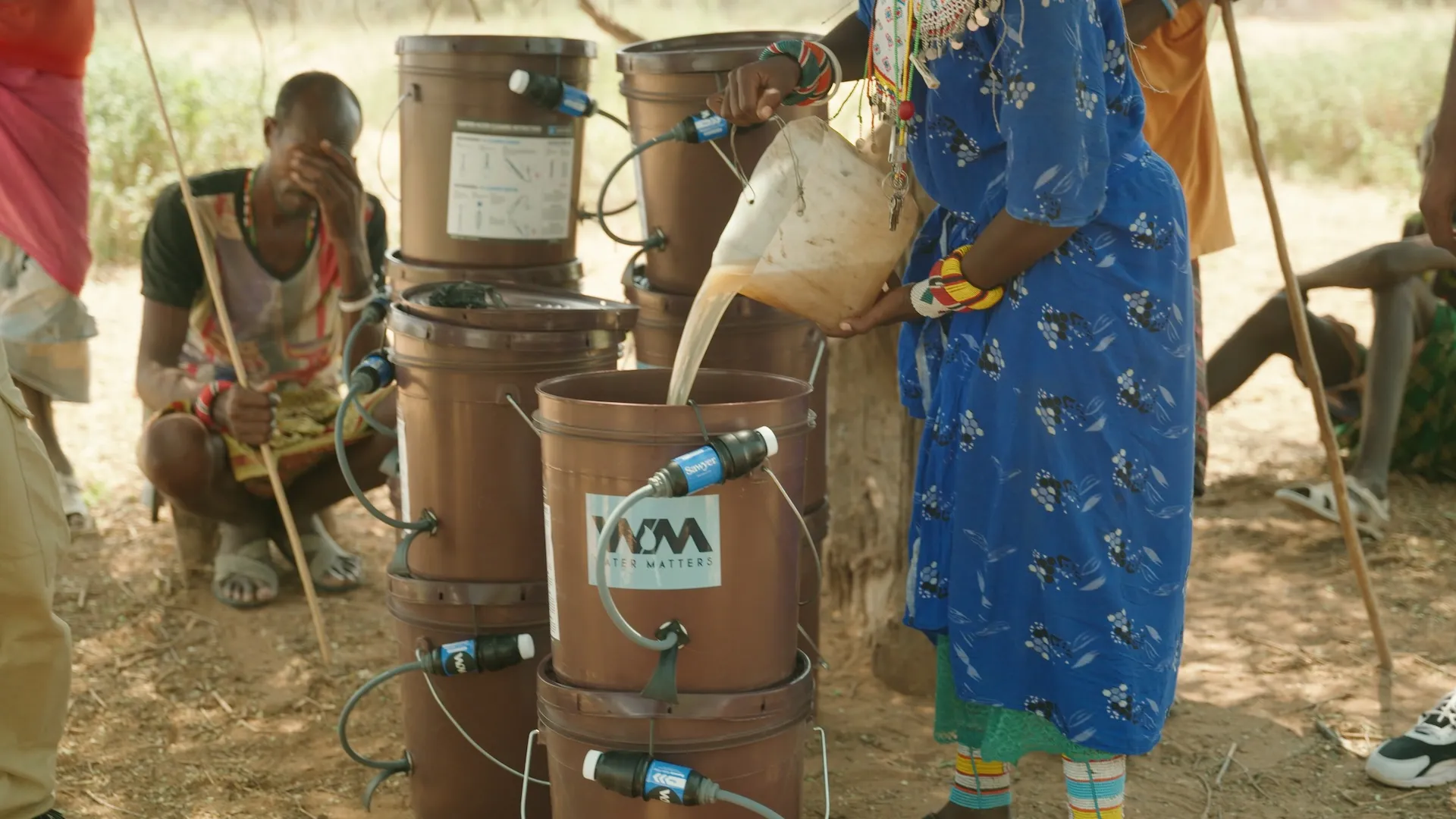 Women in Kenya carrying water